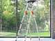 Hailo ProfiStep XXL, 4 steps, 1.46 m - Aluminium stepladder with stand