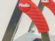 Hailo L60, 4 steps, 1.46 m - Aluminium step ladder with stand - Ultra-lightweight