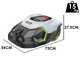 EGO RM 4000 E - Robotic Lawn Mower - with 24V Lithium Battery - 10Ah