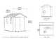 Keter Newton plus 759/975 - Garden shed - With double door and windows
