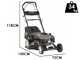 Blackstone Essentials ESP 560-224 - Self-propelled Petrol Lawn Mower - 4 in 1 - 224cc Petrol Engine