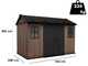 Keter Newton plus 7511/1175 - Garden shed - With double-leaf door and windows