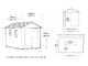 Keter Newton plus 7511/1175 - Garden shed - With double-leaf door and windows
