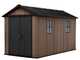 Keter Newton plus 7513/1375 - Garden shed - With double door and windows - 230x413x246 cm
