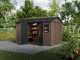 Keter Newton plus 7513/1375 - Garden shed - With double door and windows - 230x413x246 cm
