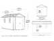 Keter Newton plus 7513/1375 - Garden shed - With double door and windows - 230x413x246 cm