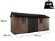 Keter Newton plus 7517/1775 - Garden shed - With double door and windows