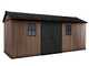 Keter Newton plus 7517/1775 - Garden shed - With double door and windows