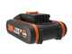 Worx WG918E - Cordless Hedge Trimmer + Grass Trimmer Kit - 20/2Ah