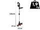 Worx WG918E - Cordless Hedge Trimmer + Grass Trimmer Kit - 20/2Ah