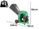 Seven Italy CH210 - Petrol garden shredder - Loncin LC170F-2 engine