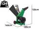 Seven Italy CH420 - Petrol garden shredder - Loncin G420F engine - Electric start