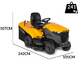Stiga Estate 7122 W - Petrol Lawn Tractor - Engine ST 650