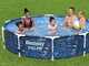 Bestway Steel Pro 56985 - &Oslash;305x66 cm - Round Pool for 3-4 people