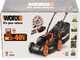 Worx WG779E.1 Battery-powered Electric Lawn Mower - 2 X 20 V 4Ah Batteries