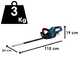Bosch Professional GHE 18V-60 - battery-powered hedge trimmer - without battery and battery charger
