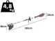 Ama Freemow 98702 - Multifunction Battery-Powered Brush Cutter - 40V - WITHOUT BATTERIES AND CHARGER
