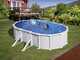 Gre Atlantis Oval 610x375x120cm - Above Ground Steel Pool - Aqualoon Filter