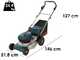 Bosch GRA 18V2-46 Professional - Cordless Lawn Mower - 2x18V 8Ah - 46 cm Cutting Width