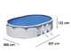 Gre Fidji Oval 500x300x120cm - Above Ground Steel Pool - Aqualoon Filter