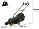 Bosch UniversalRotak 34-405 - Electric Lawnmower - 1300 W - Cutting Width 34 cm