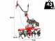 Eurosystems E3-EVO RM - Petrol Tiller - 70 cm Tiller - Rato RV170S-Pro Engine