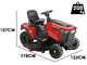 GeoTech-Pro PRTM 180-1080 SM - Ride-on Lawn Mower - Mechanical Transmission - Side Discharge and Mulching