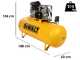 DeWalt DXCMB75T500HFE - Three-phase electric belt air compressor - 7.5 HP Motor &ndash; 500 lt