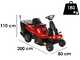 GeoTech-Pro GT-MR 76 - Ride-on Lawn Tractor - 432cc Engine - Electric Start