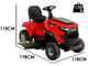 Blue Bird TR SL 86M - Ride-on Lawn Mower with Mechanical Gearbox - Side Discharge and Mulching