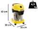 Karcher WD 3 S V-19/4/20 - Wet and Dry Vacuum Cleaner - Stainless Steel Drum - 19 litres