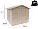 Alce Stefy 238x305 - Wooden Garden Shed - 238x305x220 cm