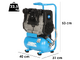 ABAC START QUIETE OS20 - Silent Single-phase Electric Air Compressor - Oil-less - 2 HP Motor - 6 lt