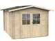 Alce Opera 254x276 - Wooden garden shed - With windows and double-leaf door - 254x276x218 cm