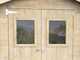 Alce Hobby 198x198 - Wooden garden shed - With windows and double doors - 198x198x215 cm