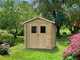 Alce Hobby 198x198 - Wooden garden shed - With windows and double doors - 198x198x215 cm