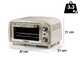 Ariete Vintage Beige - Static Electric Oven - 10L 800W