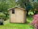 Alce Livia 198x130 - Wooden garden shed - With front window - 198x130x205 cm