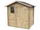 Alce Livia 198x130 - Wooden garden shed - With front window - 198x130x205 cm