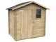 Alce Livia 198x130 - Wooden garden shed - With front window - 198x130x205 cm