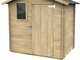 Alce Livia 198x130 - Wooden garden shed - With front window - 198x130x205 cm
