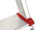 Alice 5 aluminium ladder with stand, 5 steps, 1.71 m