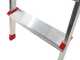 Alice 5 aluminium ladder with stand, 5 steps, 1.71 m