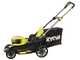 Ryobi RY18LMX46A-250 - Battery-powered lawn mower - 2x 18V/5Ah - 46 cm cutting width