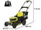 Ryobi RY18LMX46A-250 - Battery-powered lawn mower - 2x 18V/5Ah - 46 cm cutting width