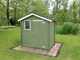 Alce Livia 198x130 green - Wooden garden shed - With front window - 198x130x205 cm