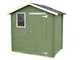 Alce Livia 198x130 green - Wooden garden shed - With front window - 198x130x205 cm