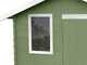 Alce Livia 198x130 green - Wooden garden shed - With front window - 198x130x205 cm