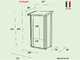 Alce Ambrogio 155x85 grey - Wooden garden shed - Single-pitched roof - 155x85x165 cm