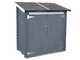 Alce Ambrogio 155x85 grey - Wooden garden shed - Single-pitched roof - 155x85x165 cm